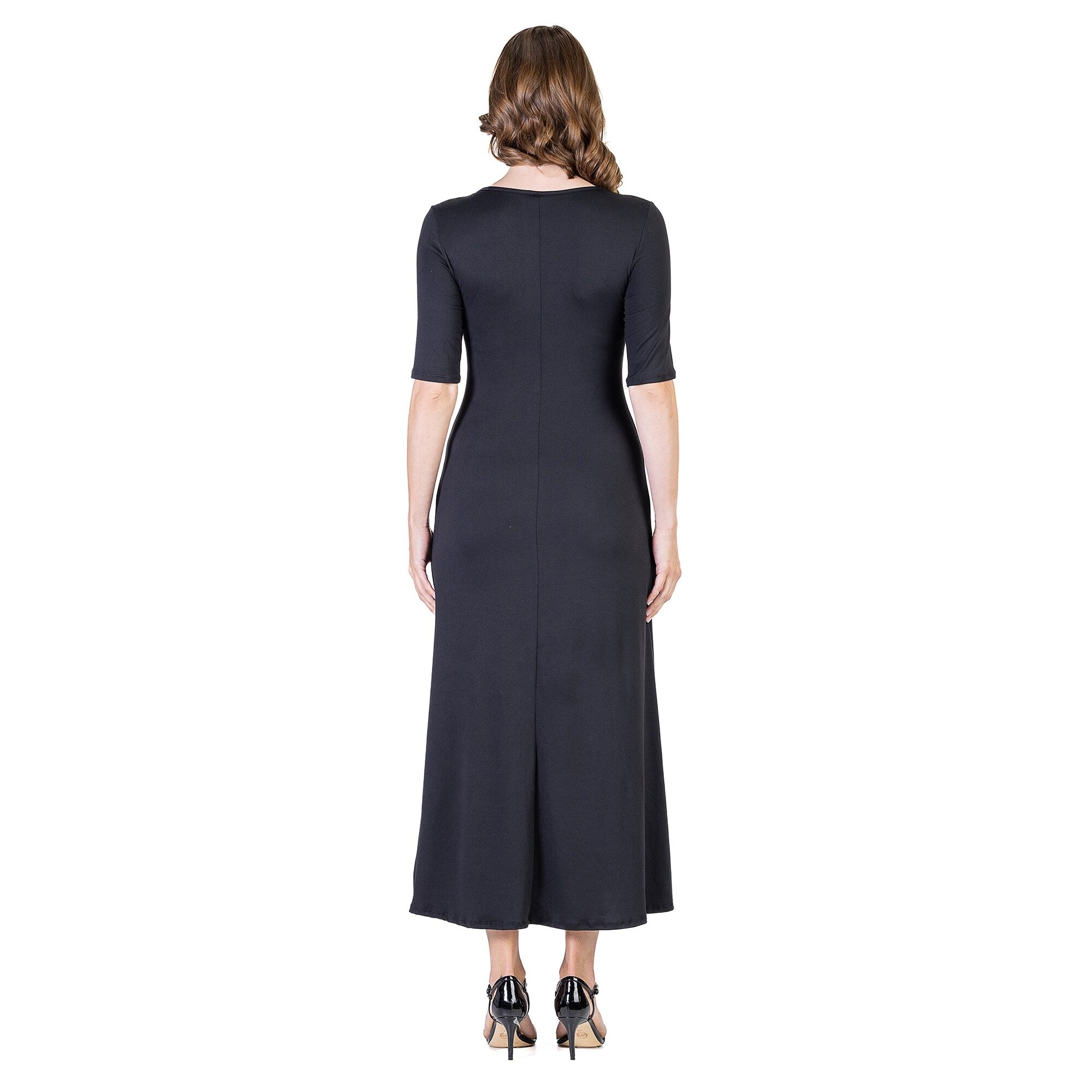 24seven-Comfort-Apparel-Womens-Casual-Maxi-Dress-With-Sleeves