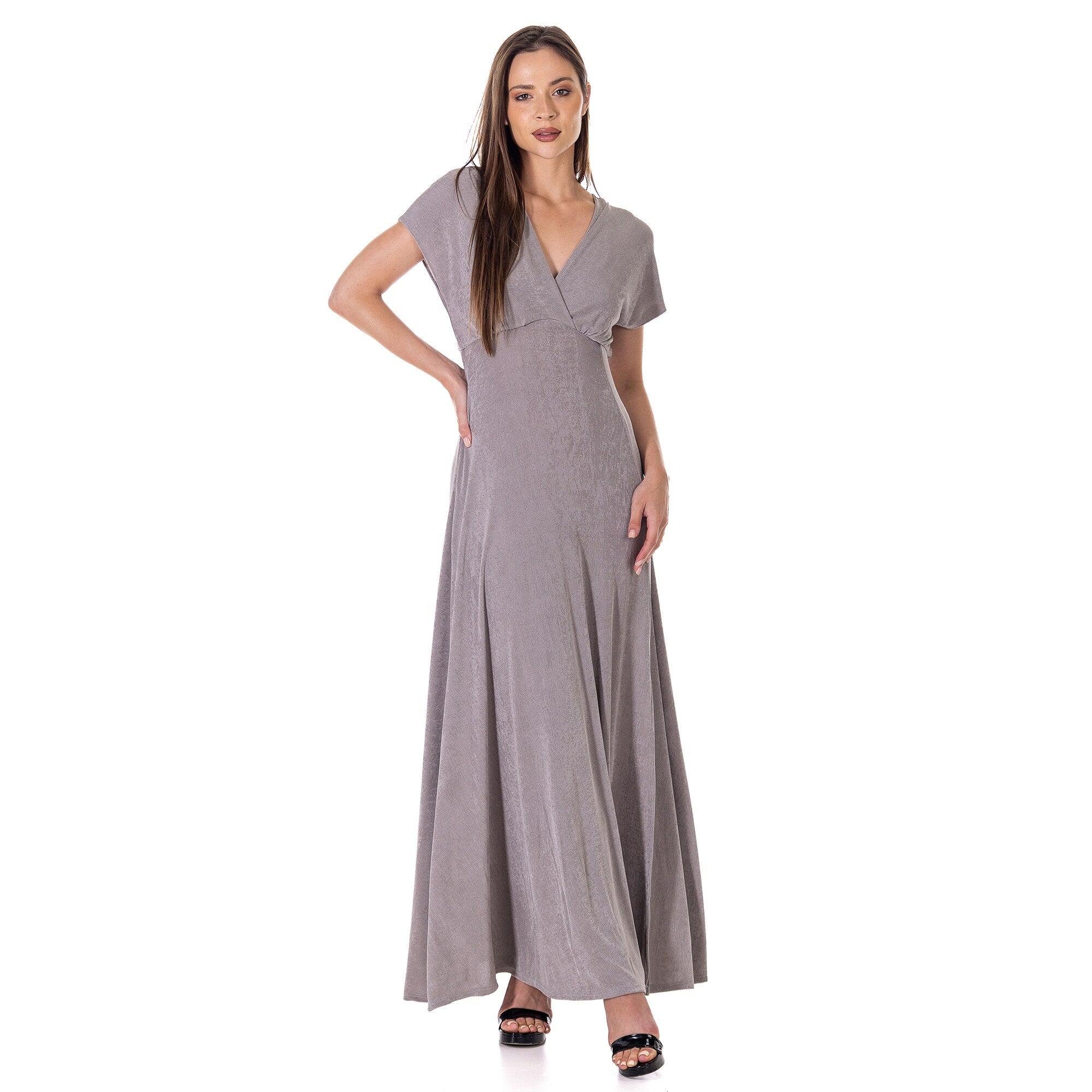 24seven-Comfort-Apparel-Womens-Flutter-Sleeve-Metallic-Knit-Maxi-Dress-Front-Slit-Empire-Waist_04d805ac-fb2e-4496-81c3-0c18a9c317ca