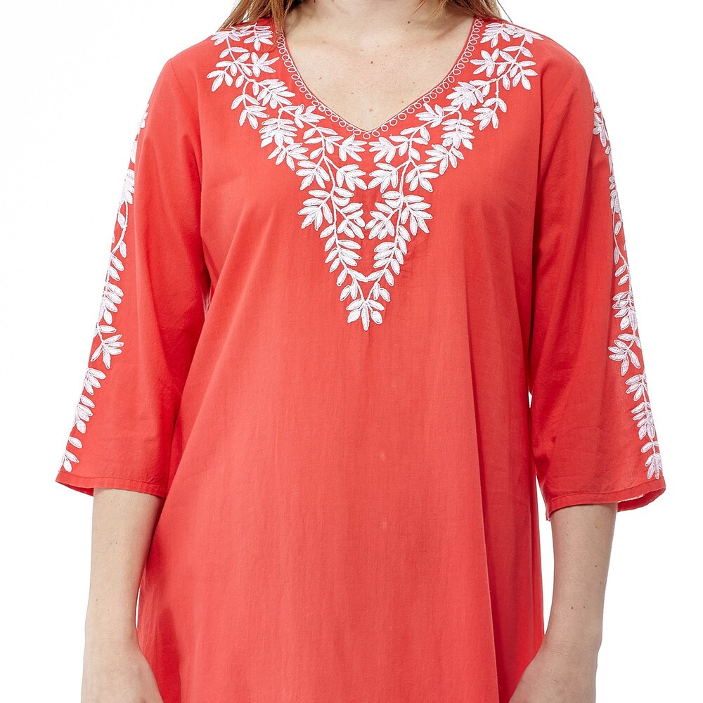 La-Cera-Womens-3-4-Sleeve-Embroidered-Caftan-d6ca7fc7-2bca-4602-935a-5491661cc61e_1000