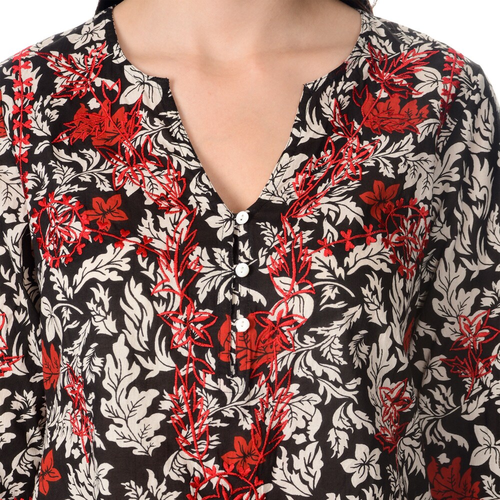 La-Cera-Womens-Black-Red-Embroidered-Printed-Dress-0a2473b8-e8d7-47d9-8eaa-e295cf5b5cec_1000