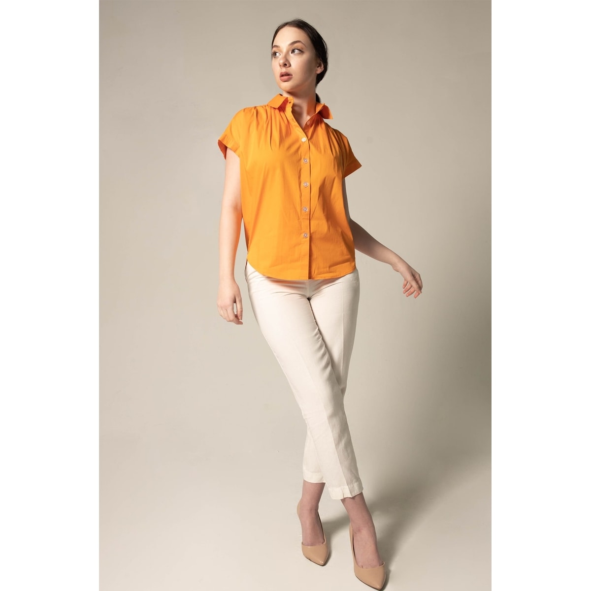 Women_27s-Gather-Collar-Shirt-in-Orange 1260232476
